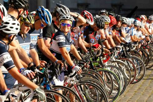 Starten i Bryssel 5 september 2013 #mHealth Great Tour #Team Blood Glucose